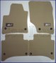 Alfombrillas coche VW Touareg I R-Edition beige Anclaje redondo